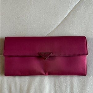 Prada Nylon Fuchsia‎ Long Wallet
